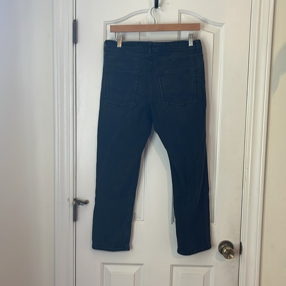ACNE Studios | The Row Straight Leg Black Crease Cropped Denim Jean Size 29/8 - Picture 7 of 13